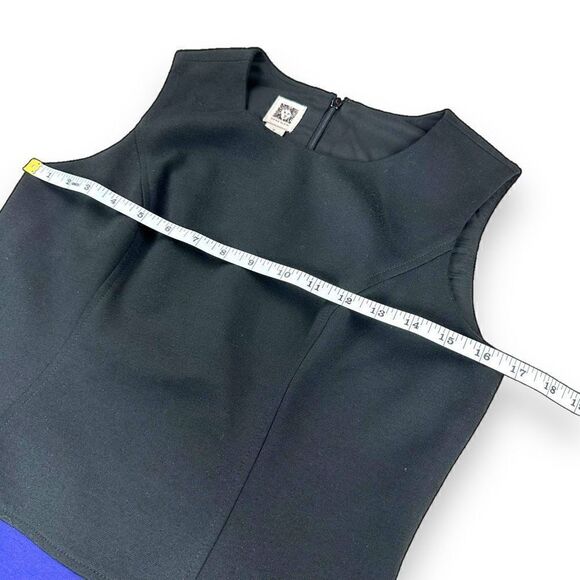 Anne Klein Dress Women’s‎ Size 4 Black Colorblock Sleeveless A-Line Mini Dress - Picture 7 of 11